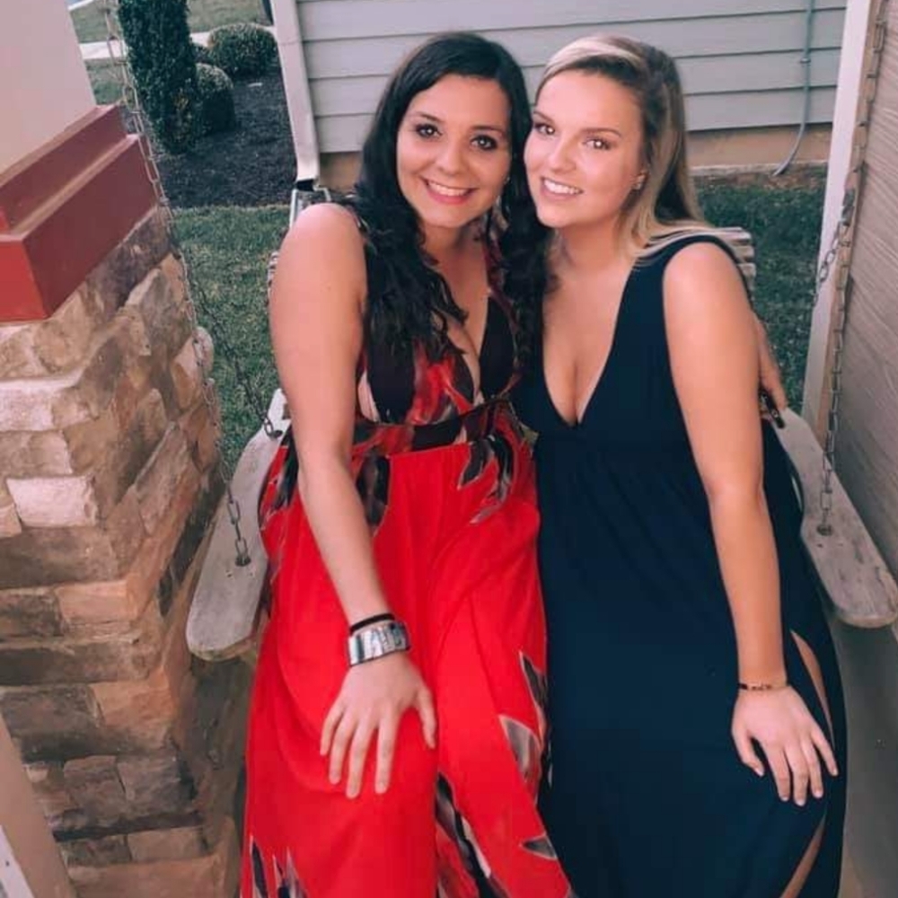 Long Red and Black Dress - Picture 6 of 6